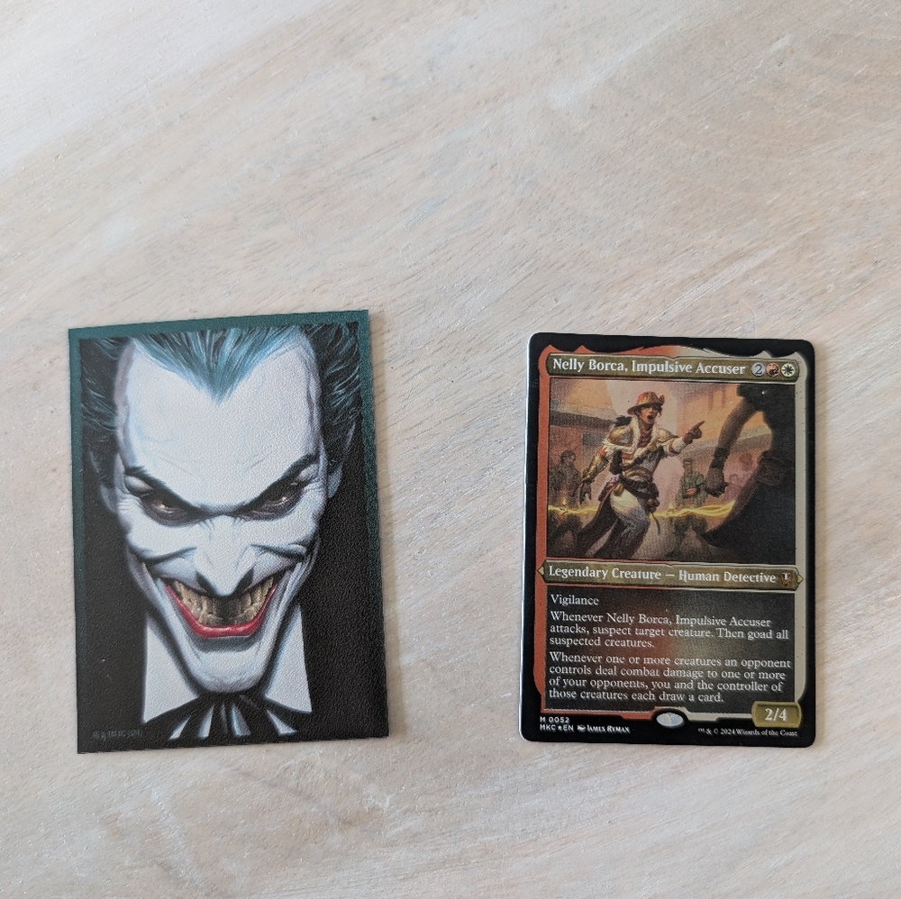 Nelly Borca Trading Card with Joker Sleeve